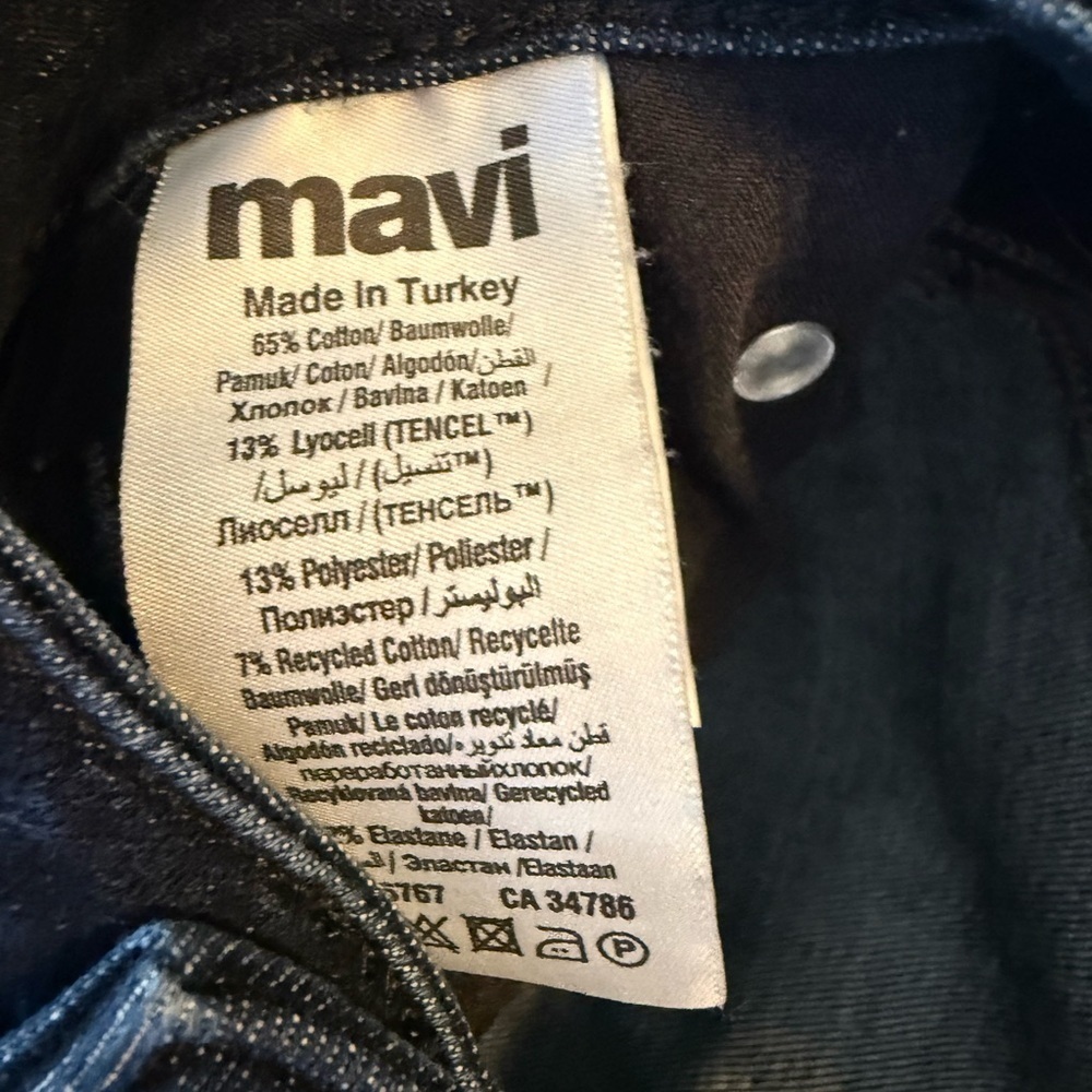 Mavi Jeans Dark Wash High Rise Slim Fit size 26 - Picture 8 of 9
